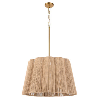 Anton Six Light Pendant in Brushed Brass (19|851-6-47)