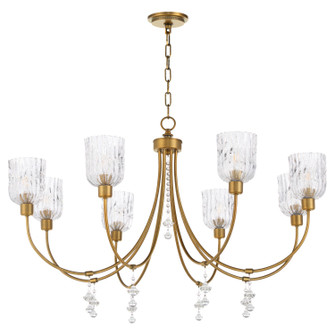 Meriam Eight Light Chandelier in Brushed Brass (19|693-8-47)