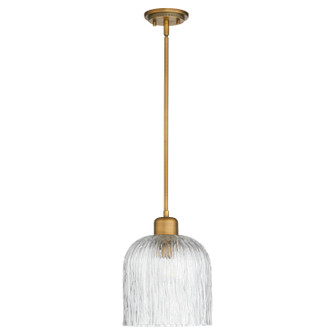 Meriam One Light Pendant in Brushed Brass (19|393-47)