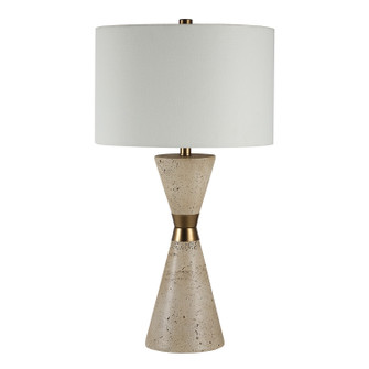Veza Table Lamp in Faux Beige Travertine (443|LPT1387EV)