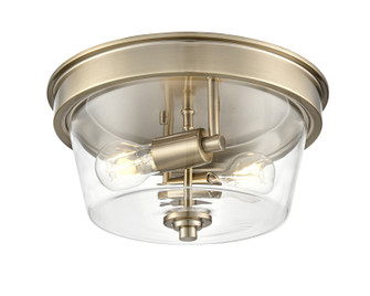 Strayhan Two Light Flush Mount in Modern Gold (59|64102-MG)