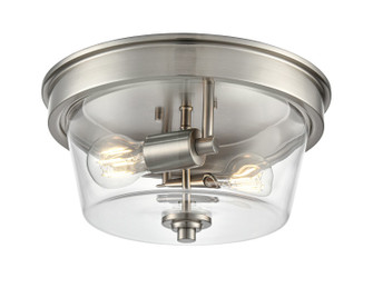 Strayhan Two Light Flush Mount in Brushed Nickel (59|64102-BN)