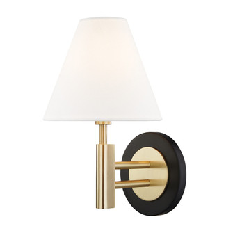 Robbie One Light Wall Sconce in Aged Brass/Black (428|H264101-AGB/BK)