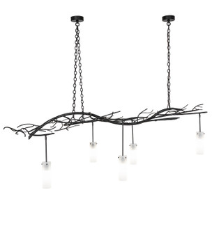 Winter Solstice Five Light Chandelier in Flat Black (57|281707)