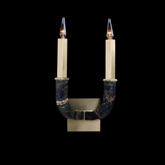 Two Light Wall Sconce in Honey Brass (145|AJC-9445)