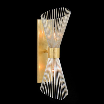 Two Light Wall Sconce in Leaf, Silver (145|AJC-9328)