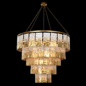 24 Light Chandelier in Leaf, Gold (145|AJC-9102)