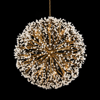30 Light Chandelier in Leaf, Gold (145|AJC-9081)