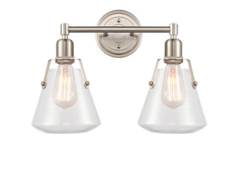 Two Light Bath Vanity in Satin Nickel (405|422-2W-SN-G4222-7)
