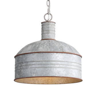 Tinsmith One Light Mini Pendant in Aged Galvanized Steel (62|8801-M1L AGV-GV)