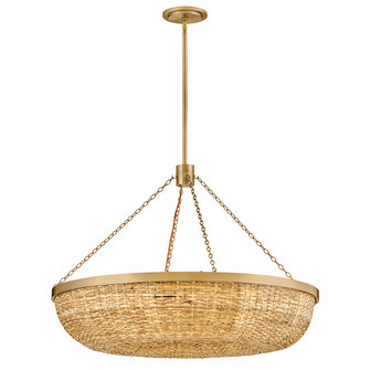 Sanibel LED Chandelier in Lacquered Brass (13|48426LCB-NAT)