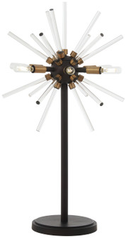 Spiked Six Light Table Lamp in Painted Bronze With Natural Brushed Brass (42|P1797-416)