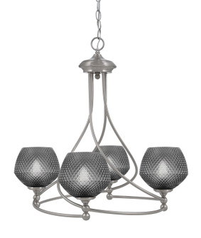 Capri Four Light Chandelier in Brushed Nickel (200|904-BN-4622)