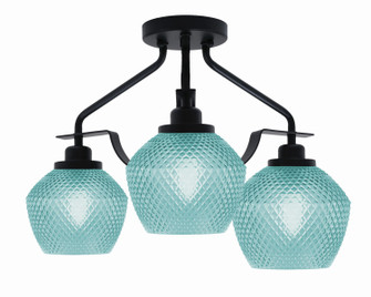 Odyssey Three Light Semi-Flush Mount in Matte Black (200|2607-MB-4625)