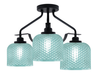 Odyssey Three Light Semi-Flush Mount in Matte Black (200|2607-MB-4615)