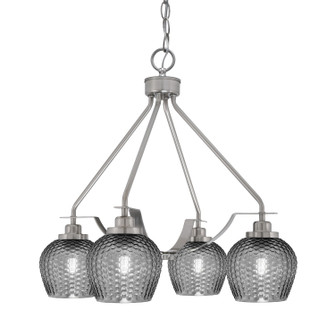 Odyssey Four Light Chandelier in Brushed Nickel (200|2604-BN-4602)