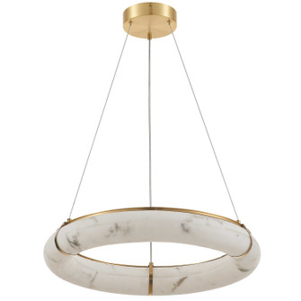 Reuben LED Pendant in Faux Alabaster (216|RBN-2360LEDP-AGB-ALB)
