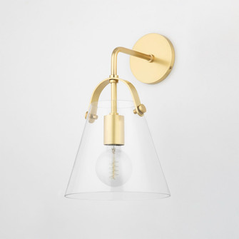 Karin One Light Wall Sconce in Aged Brass (428|H162101-AGB)