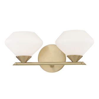 Valerie Two Light Bath and Vanity in Aged Brass (428|H136302-AGB)