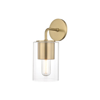 Lula One Light Wall Sconce in Aged Brass (428|H135101-AGB)