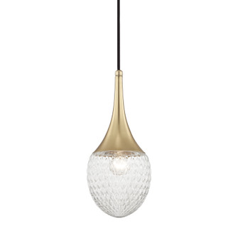 Bella One Light Pendant in Aged Brass (428|H114701A-AGB)