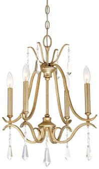 Laurel Estate Four Light Chandelier in Brio Gold (7|4444-582)