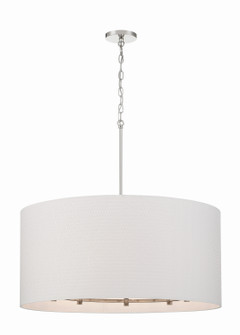 Palmetto Eight Light Pendant in Polished Nickel (7|3928-613)