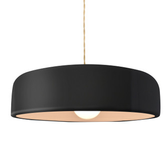 Radiance Collection One Light Pendant in Matte Black (102|CER-6575-BKMT-MBLK-BEIG-TWST)