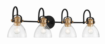 Monico Four Light Bath in Bronze w/Brass (7|3364-416)