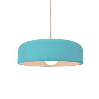 Radiance Collection One Light Pendant in Matte Black (102|CER-6571-RFPL-MBLK-BEIG-TWST)