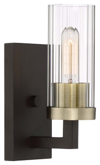 Ainsley Court One Light Bath in Aged Kinston Bronze w/Brushed Brass Highlights (7|3041-560)