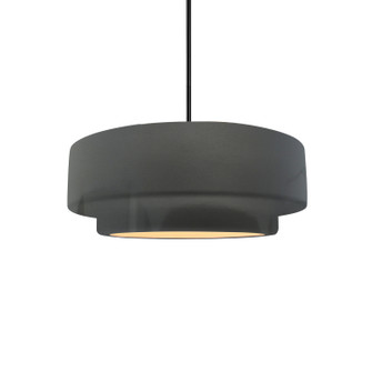 Radiance Collection One Light Pendant in Matte Black (102|CER-6540-GRY-MBLK-RIGID)