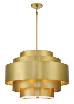 Spyglass Terrace Five Light Pendant in Soft Brass (7|2535-695)