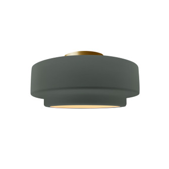 Radiance Collection One Light Semi-Flush Mount in Brushed Brass (102|CER-6360-PWGN-BRSS)