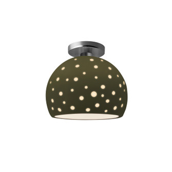 Radiance Collection One Light Semi-Flush Mount in Brushed Nickel (102|CER-6359-MGRN-NCKL)