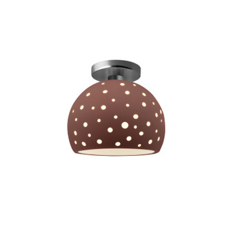 Radiance Collection One Light Semi-Flush Mount in Brushed Nickel (102|CER-6357-CLAY-NCKL)