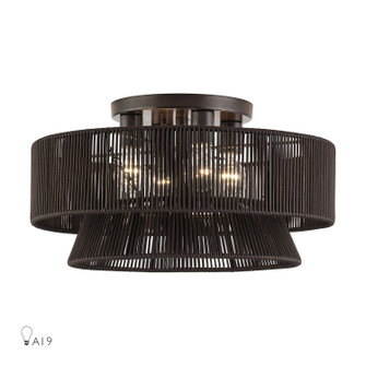 Florell Four Light Semi-Flush Mount in English Bronze (107|49148-92)