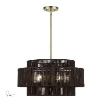 Acordia Five Light Chandelier in Antique Brass (107|49124-01)