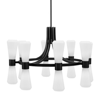 Everleigh 16 Light Chandelier in Matte Black (200|4808-MB-881)