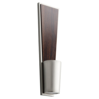 Favero LED Wall Sconce in Satin Nickel|Walnut (19|3-402-24)