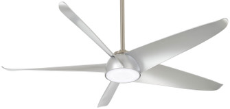 Ellipse 60''Ceiling Fan in Brushed Nickel With Silver Blades (15|F771L-BN/SL)