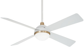 Orb Led 54''Ceiling Fan in Flat White (15|F623L-WHF/SBR)