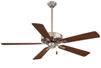 Contractor Plus 52''Ceiling Fan in Brushed Nickel With Dark Walnut Blades (15|F556-BN/DW)