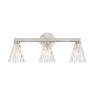 Lotus Three Light Bath in Polished Nickel (60|LOT-703-PN)