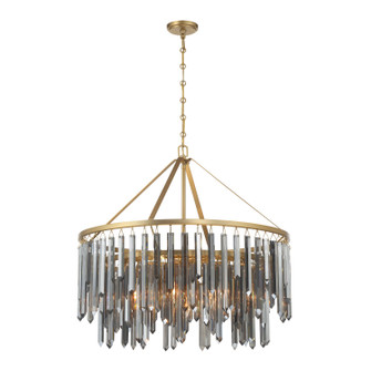 Gemma Nine Light Chandelier in Modern Gold (60|GEM-7005-MG-SS)