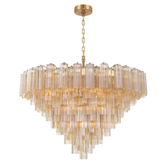 Addis 28 Light Chandelier in Aged Brass (60|ADD-327-AG-AM)