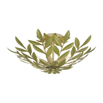 Broche Four Light Semi Flush Mount in Champagne Green Tea (60|560-CT)
