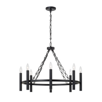 Winton Eight Light Chandelier in Matte Black (65|462081MB)