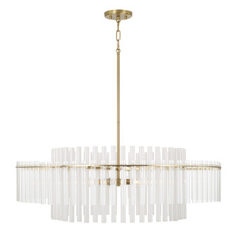 Blair Six Light Pendant in Aged Brass (65|358761AD)