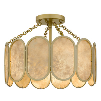 Amalia Three Light Semi-Flush Mount in Light Gold (10|AMAL1716LG)